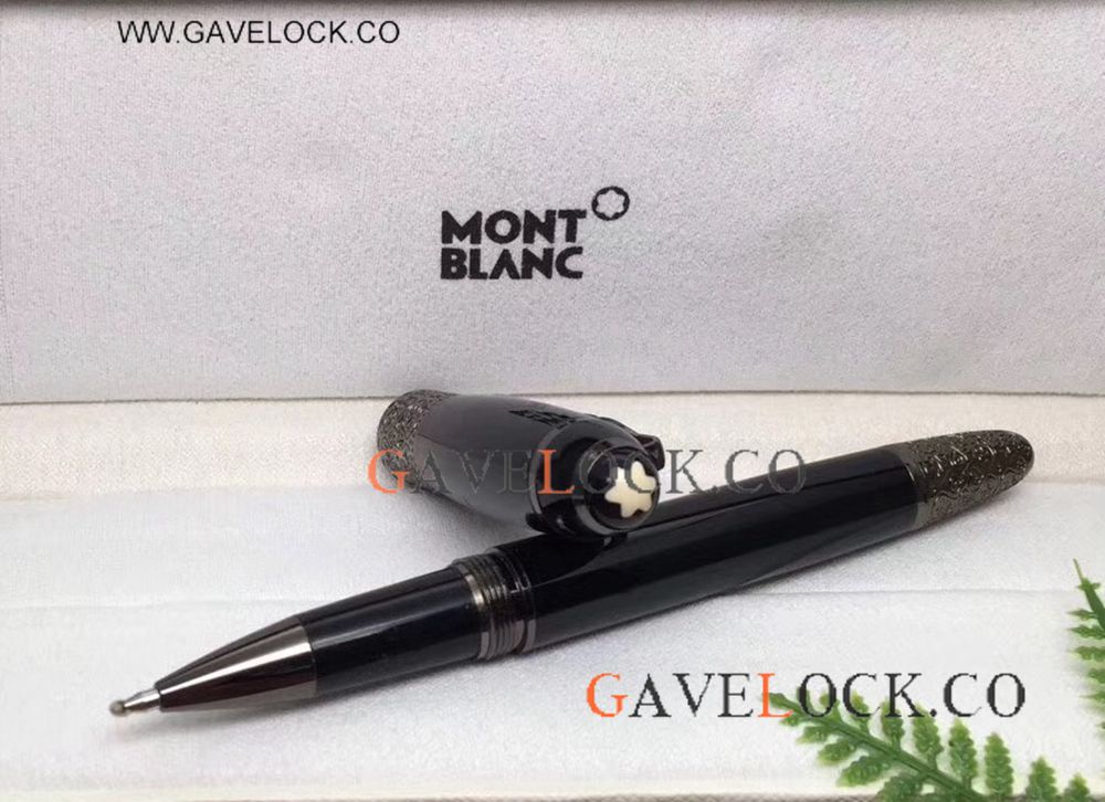Montblanc Daniel Defoe Series All Black Rollerball Pen - AAA Replica